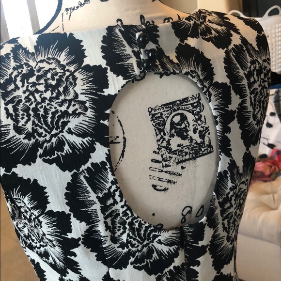 Plenty Tracy Reese Black and White Floral Dress - Picture 4 of 7